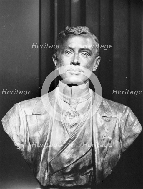 Bronze bust of Charles Rolls. Artist: Unknown