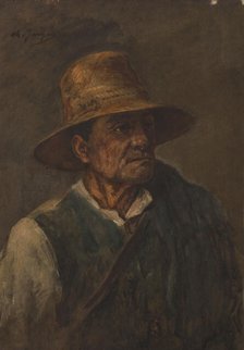 The old shepherd, c1886. Creator: Charles Emile Jacque.
