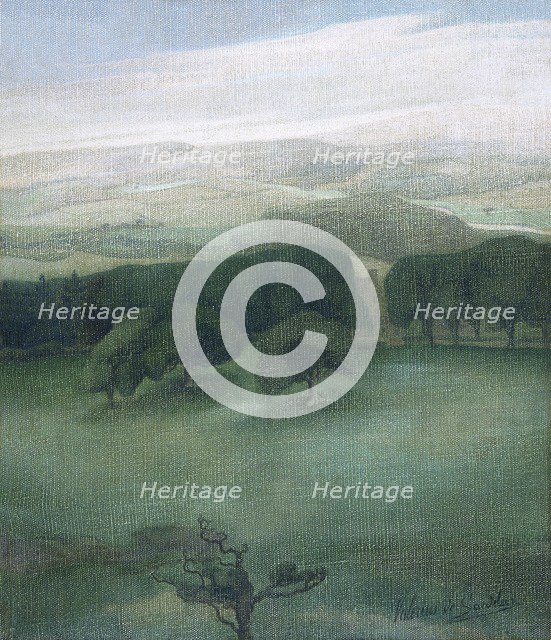 'Mountains in Cardiganshire', 1910s. Artist: Valerius de Saedeleer