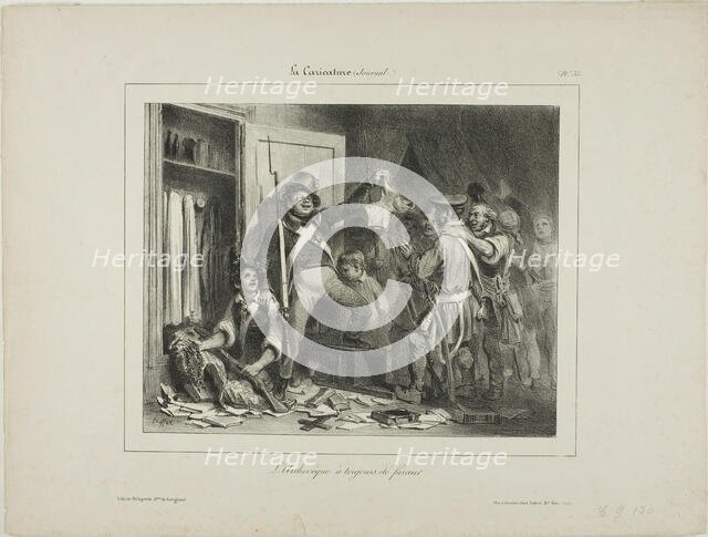 The Archbishop Was Always a Rogue, 1831. Creator: Auguste Raffet.