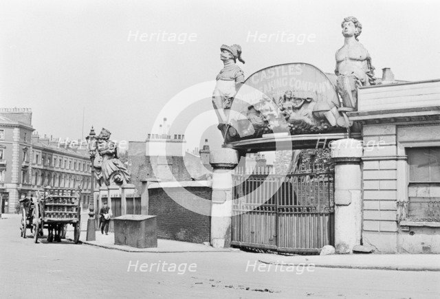 The entrance to Castles' Shipbreaking Company, Millbank, London. Artist: Unknown