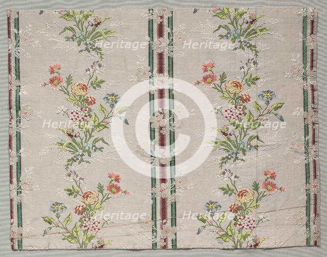 Taffeta, Brocaded, c. 1790. Creator: Unknown.