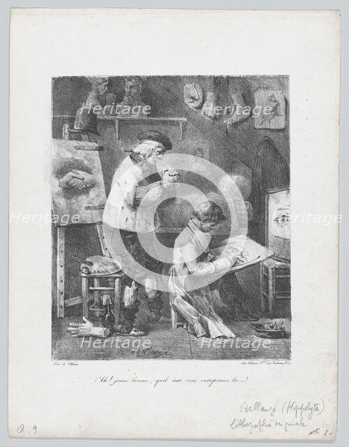 Ah! Young Man! What a record you have undertaken here...!, 1823. Creator: Hippolyte Bellangé.