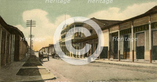 'Guantanamo - Calle Calixto Garcia', 1907.  Creator: Unknown.