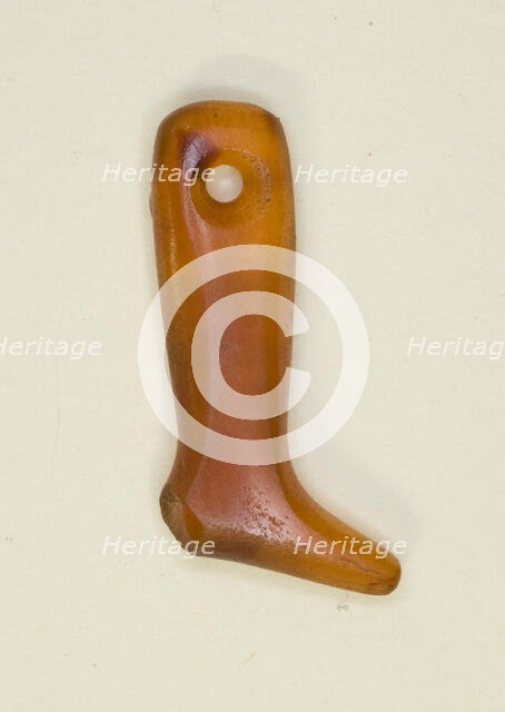 Amulet of a Leg and Foot, Egypt, Late Old Kingdom-First Intermediate Period, Dynasty 5-11... Creator: Unknown.