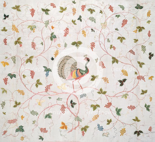 Bedcover, China, Qing dynasty (1644-1911), 1750/1800. Creator: Unknown.