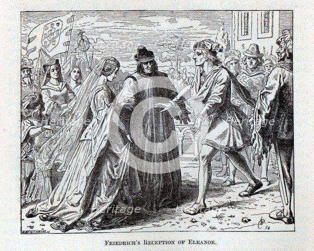 Friedrich's Reception of Eleanor, 1882. Artist: Werthmann, Wilhelm (active 1854-1885)