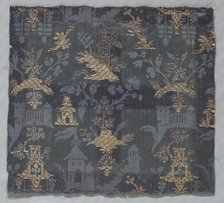 Brocaded Damask, 18th century (?). Creator: Unknown.