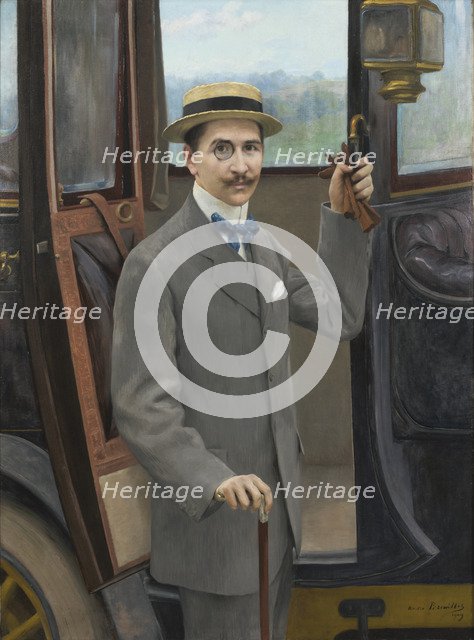 A Young Man by a Carriage, 1909.