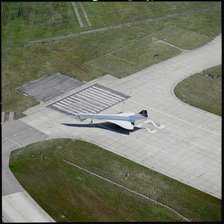 Concorde at London Heathrow  Airport, Harlington, 1989. Creator: Aerofilms.