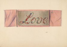 Bookmark, c. 1938. Creator: Edward White.