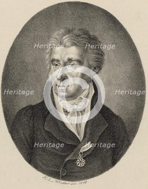 Portrait of the Composer Peter von Winter (1754-1825) , 1815. Creator: Winter, Heinrich Eduard von (1788-1825).