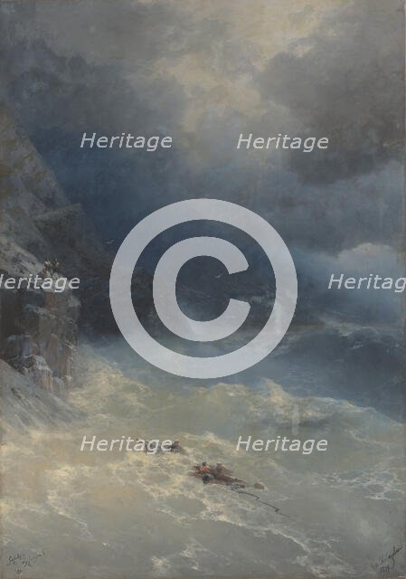 Storm at Cape Aya, 1899. Creator: Aivazovsky; Ivan Konstantinovich (1817-1900).