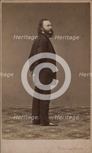 Portrait of the conductor and composer Johann von Herbeck (1831-1877). Creator: Luckhardt, Fritz (1843-1894).