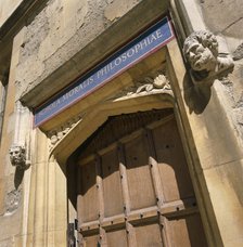 Doorway of the Bodleian Library, Oxford, Oxfordshire, c2000s(?). Artist: Historic England Staff Photographer.