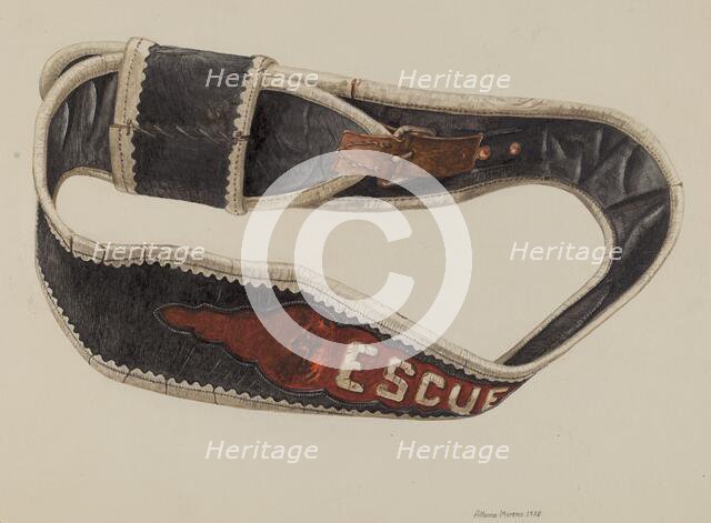 Fireman's Life Belt, 1938. Creator: Alfonso Moreno.