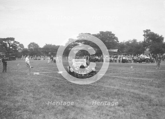 Bugatti Type 44 taking part in the Bugatti Owners Club gymkhana, 5 July 1931. Artist: Bill Brunell.