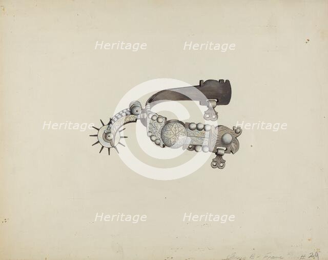 Spur, c. 1936. Creator: Eva Fox.