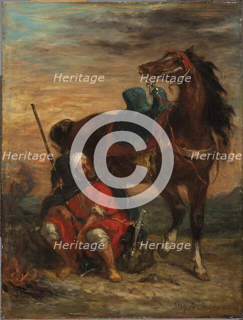 Arab Rider, 1854. Creator: Eugene Delacroix.