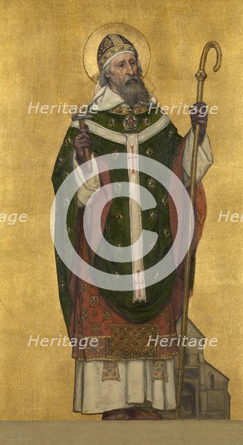 Saint Eloi Bishop of Noyon, 1889. Creator: Albrecht De Vriendt.