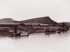 Tennessee River at Chattanooga (81 Lookout Mountain Spur), ca. 1864. Creator: George N. Barnard.