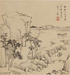 River landscape, 1666. Artist: Zha Shibiao.