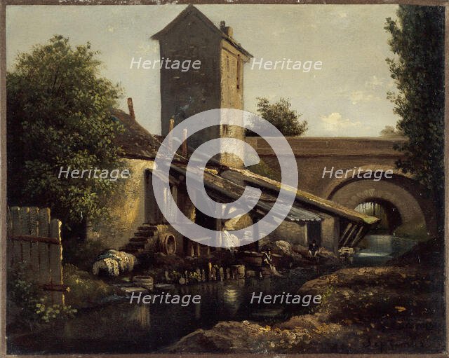 Poterne des Peupliers , c1860. Creator: Jean-Baptiste Arthur Calame.