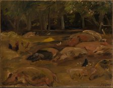 The Piggery, 1912. Creator: Lovis Corinth.