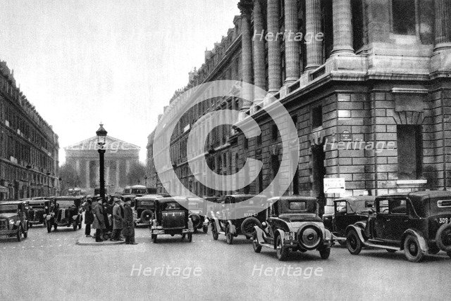 Entrance to the Rue Royale with the Madeleine in distance, Paris, 1931. Artist: Ernest Flammarion