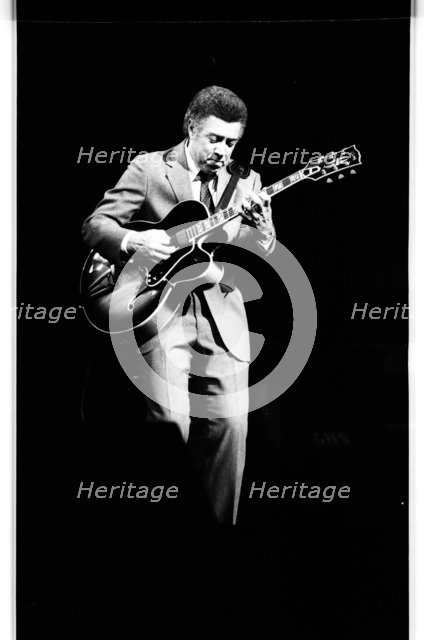 Kenny Burrell, Dominion, London, 1985.    Artist: Brian O'Connor.