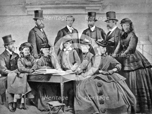 French Imperial Family, 1866. Artist: Unknown