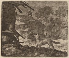 The Cat Enters the Barn as Reynard Looks On, probably c. 1645/1656. Creator: Allart van Everdingen.