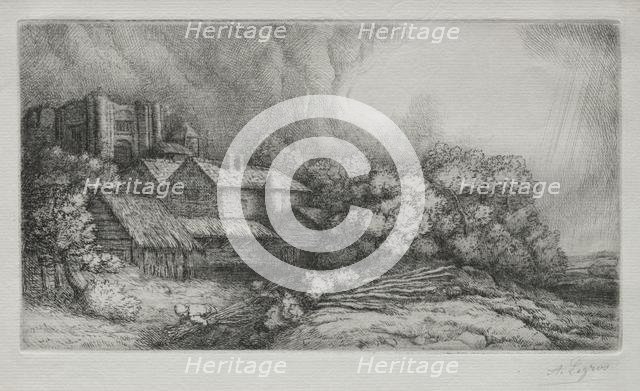 The Abbey Farm (La Ferme de labbaye). Creator: Alphonse Legros (French, 1837-1911).