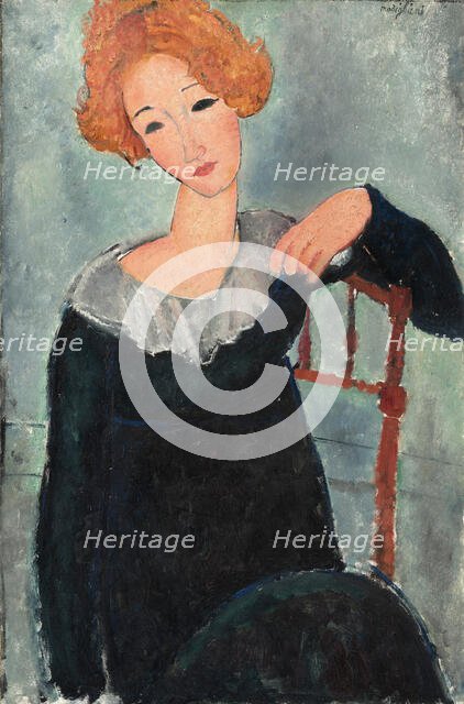 Woman with Red Hair, 1917. Creator: Modigliani, Amedeo (1884-1920).