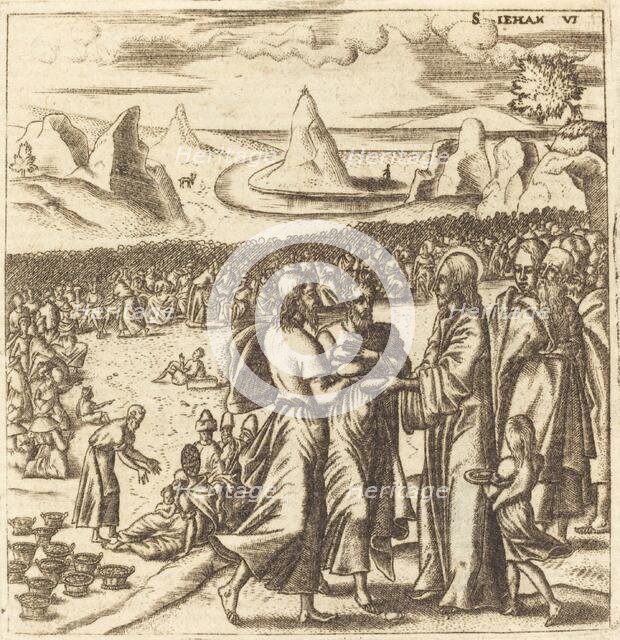 The Miracle of the Loaves and the Fishes, probably c. 1572/1580. Creator: Leonard Gaultier.