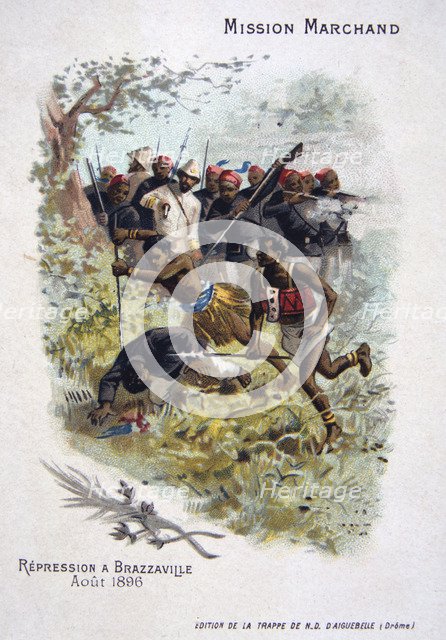 Repression at Brazzaville, August 1896 Artist: Unknown