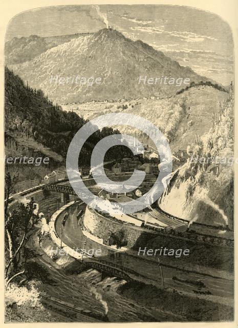 'Mauch Chunk and Mount Pisgah', 1872.  Creator: John J. Harley.