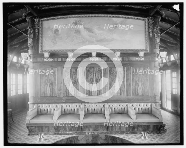 Decorations in convention hall, Str. City of Cleveland, Detroit & Cleveland Navigation Co., c1908. Creator: Unknown.