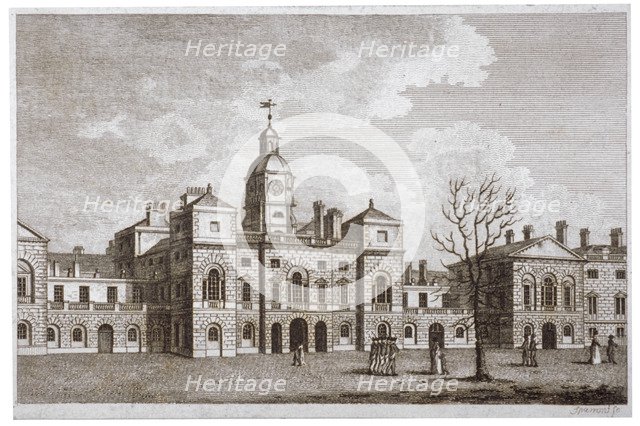View of the parade at Horse Guards, Westminster, London, c1800.                                      Artist: S Sparrow