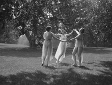 Unidentified dancers, possibly Elizabeth Duncan dancers, between 1911 and 1942. Creator: Arnold Genthe.