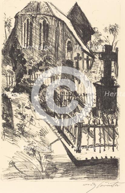 Kirchhof (Cemetery), 1916. Creator: Lovis Corinth.