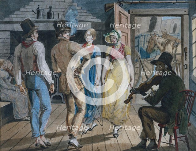 Merrymaking at a Wayside Inn, 1811-ca. 1813. Creator: Attributed to John Lewis Krimmel (1786-1821).