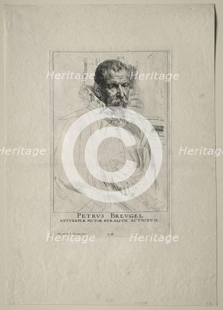 Portrait of Pieter Breughel. Creator: Anthony van Dyck (Flemish, 1599-1641).