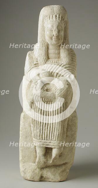 Sculpture of a Mother and Child, Late Roman Period-Early Coptic Period (200-400 CE) or modern. Creator: Unknown.