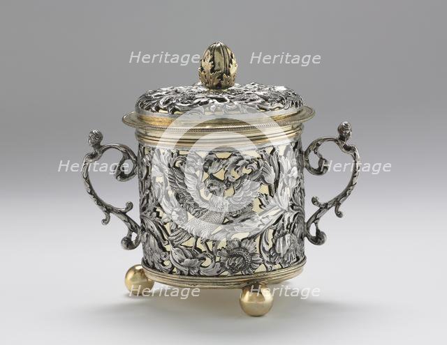 Two-Handled Cup and Cover, 1677. Creator: Unknown.
