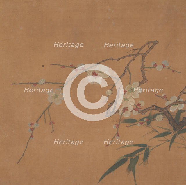 Flowering Plum and Bamboo, 17th century. Creator: Unknown.