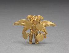 Winged Figure Pendant, c. 1000-1550. Creator: Unknown.