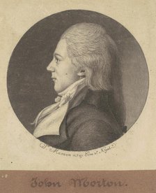 John Morton, 1797. Creator: Charles Balthazar Julien Févret de Saint-Mémin.