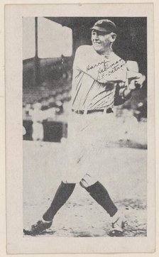 Harry Heilmann, R.F, Detroit, from Baseball strip cards (W575-2), ca. 1921-22. Creator: Unknown.