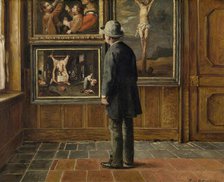 The Art Lover, 1884. Creator: Henri Jean Augustin de Braekeleer.